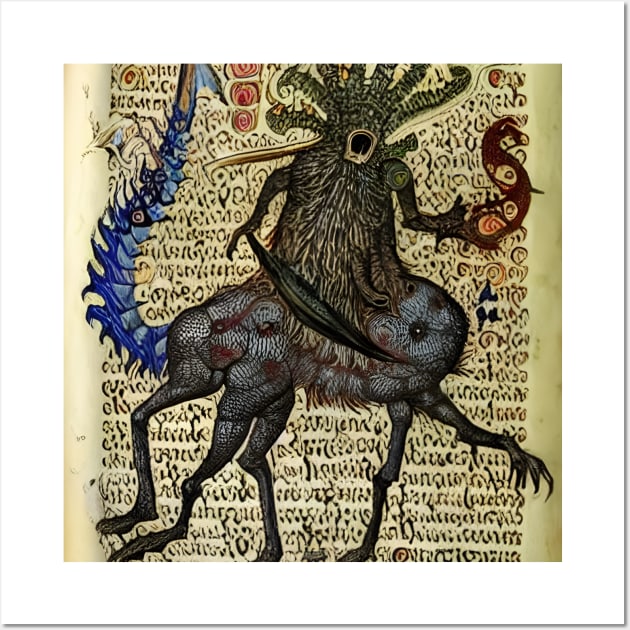 Medieval Monster Wall Art by AlienMirror